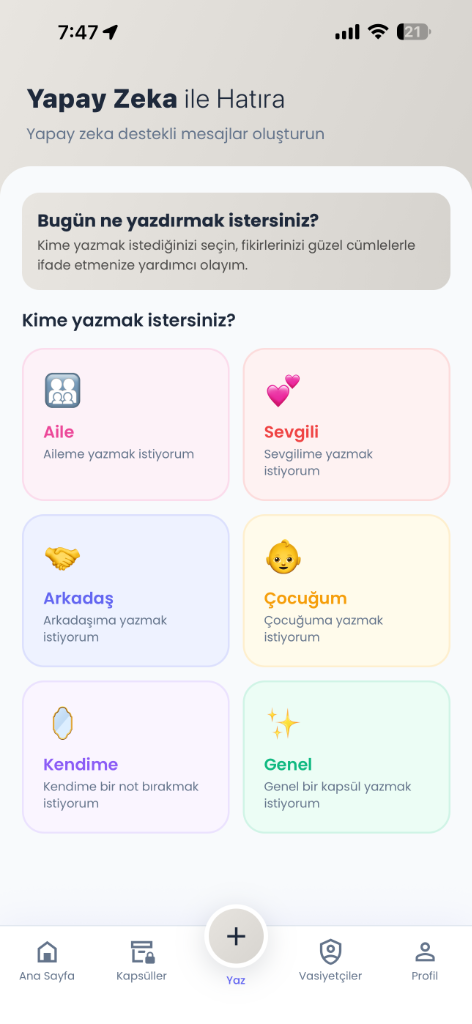 Yapay Zeka ile Hatıra